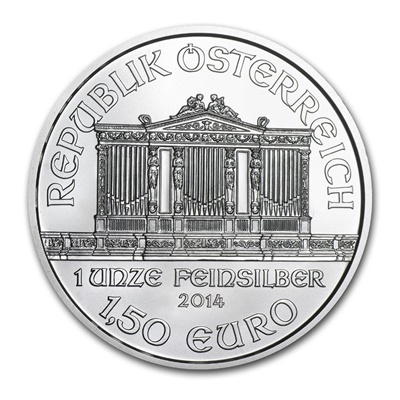 (image for) 2014 1oz Silver PHILHARMONIC